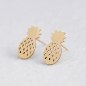 🛑3 for $10 MUST GO SALE Gold Pinapple Stainless Steel Studs